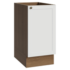 Balcão de Cozinha 40 cm 1 Porta (Sem Tampo) Rustic/Branco Vik Madesa