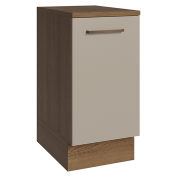Balcão 40 cm 1 Porta Rustic/Crema Agata Madesa