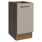 Balcão de Cozinha 40 cm 1 Porta (Sem Tampo) Rustic/Crema Agata Madesa