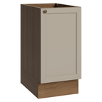 Balcão de Cozinha 40 cm 1 Porta (Sem Tampo) Rustic/Crema Vik Madesa