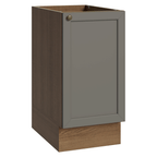 Balcão de Cozinha 40 cm 1 Porta (Sem Tampo) Rustic/Cinza Vik Madesa