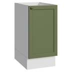 Balcão de Cozinha 40 cm 1 Porta (Sem Tampo) Branco/Verde Vik Madesa