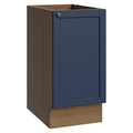 Balcão de Cozinha 40 cm 1 Porta (Sem Tampo) Rustic/Azul Vik Madesa