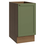 Balcão de Cozinha 40 cm 1 Porta (Sem Tampo) Rustic/Verde Vik Madesa