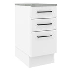 Balcão Madesa Agata 40 cm 3 Gavetas Branco