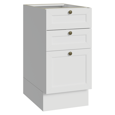 Balcão de Cozinha 40 cm 3 Gavetas (Sem Tampo) Branco Vik Madesa