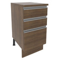 Balcão Madesa Glamy 40 cm 3 Gavetas Rustic
