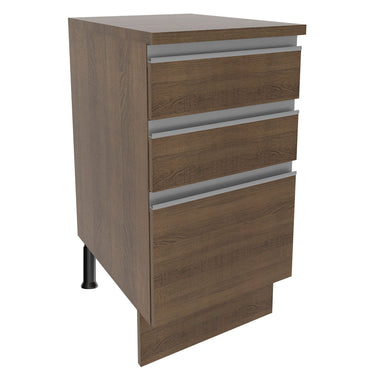 Balcão Madesa Glamy 40 cm 3 Gavetas Rustic