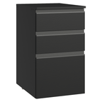 Balcão de Cozinha 40 cm 3 Gavetas Suspenso Preto Nice Madesa