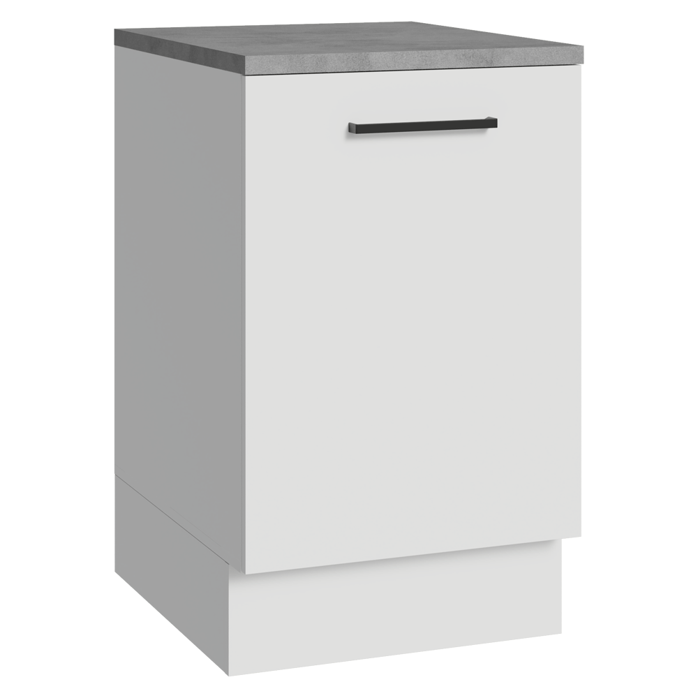 Balcão de Cozinha 50cm 1 Porta Branco Agata Madesa