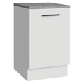 Balcão de Cozinha 50cm 1 Porta Branco Agata Madesa