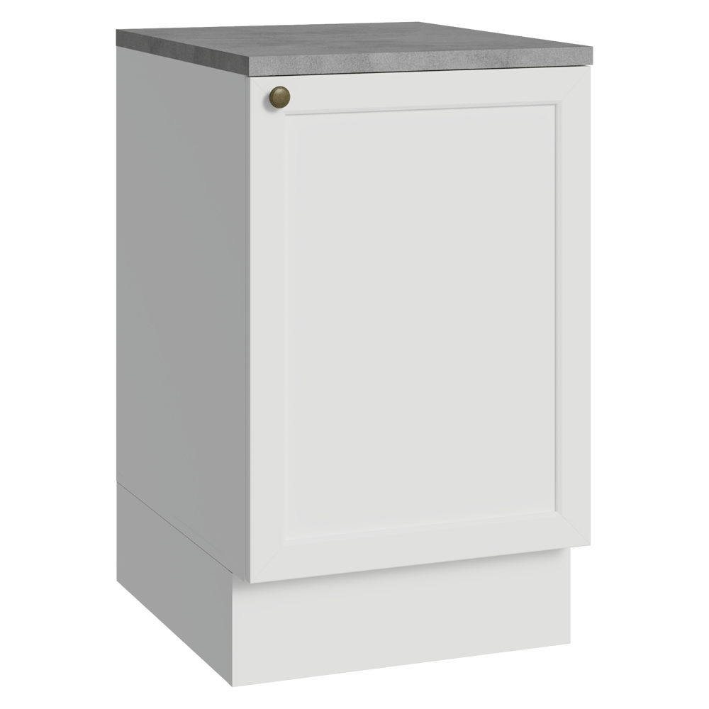 Balcão de Cozinha 50cm 1 Porta Branco Vik Madesa