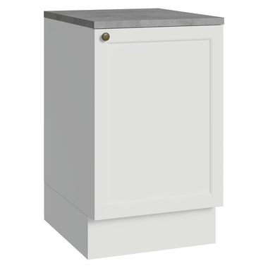 Balcão de Cozinha 50cm 1 Porta Branco Vik Madesa