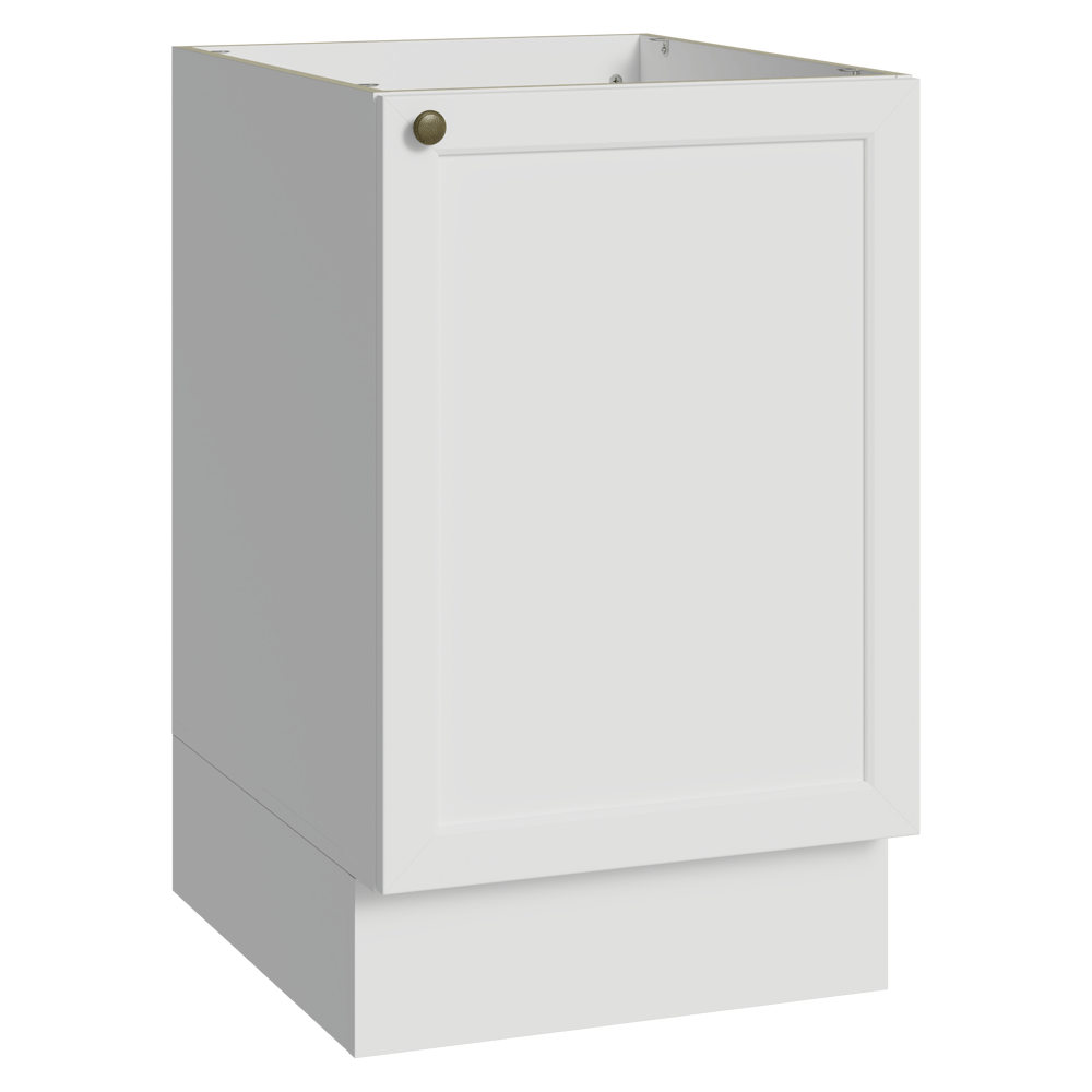 Balcão de Cozinha 50cm 1 Porta (Sem Tampo) Branco Vik Madesa