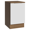 Balcão de Cozinha 50cm 1 Porta Rustic/Branco Stella Madesa