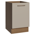 Balcão de Cozinha 50cm 1 Porta (Sem Tampo) Rustic/Crema Agata Madesa