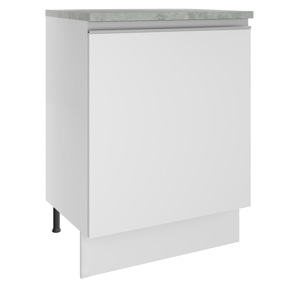 Balcão Madesa Glamy 60 cm 1 Porta Branco
