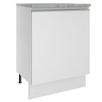 Balcão Madesa Glamy 60 cm 1 Porta Branco