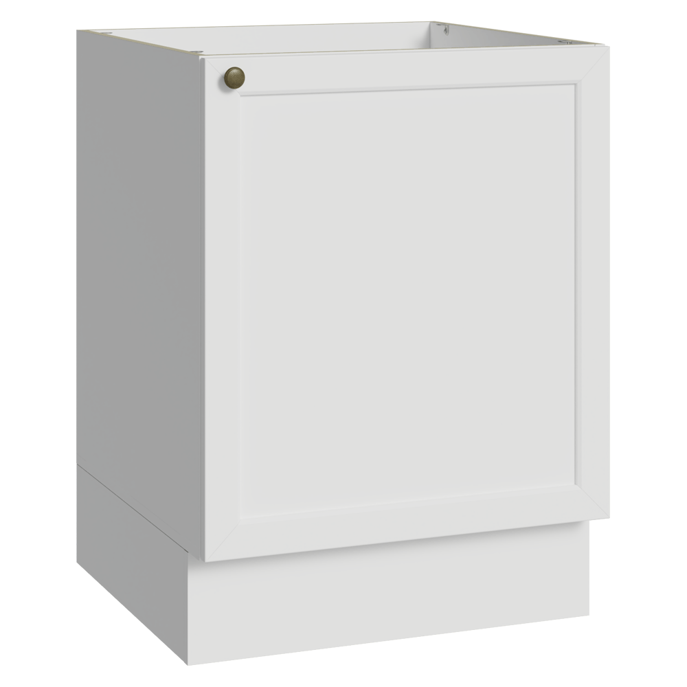 Balcão de Cozinha 60 cm 1 Porta (Sem Tampo) Branco Vik Madesa