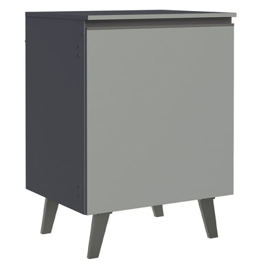 Balcão 60 cm 1 Porta Com Pés Cinza Nice Madesa