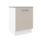 Balcão 60 cm 1 Porta Branco/Crema Agata Madesa