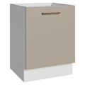 Balcão de Cozinha 60 cm 1 Porta (Sem Tampo) Branco/Crema Agata Madesa