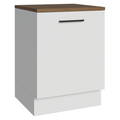 Balcão de Cozinha 60 cm 1 Porta Branco Tampo Rustic Agata Madesa