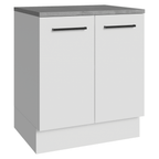 Balcão de Cozinha Madesa Agata 70 cm 2 Portas Branco