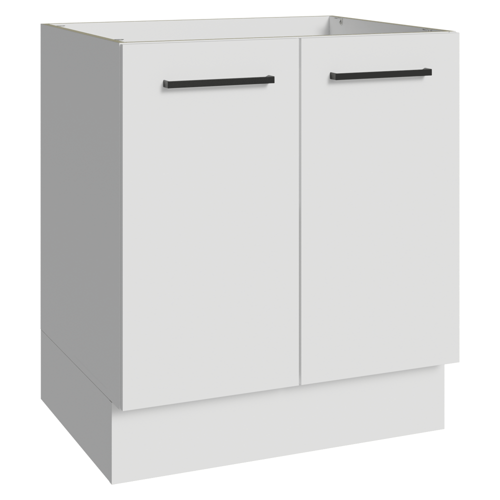 Balcão de Cozinha 70 cm 2 Portas (Sem Tampo) Branco Agata Madesa