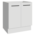 Balcão de Cozinha 70 cm 2 Portas (Sem Tampo) Branco Agata Madesa