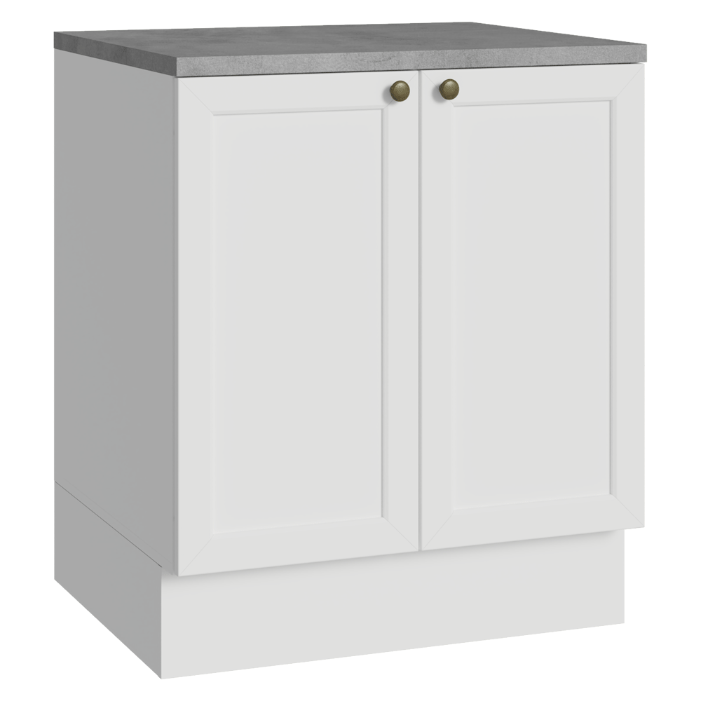 Balcão de Cozinha 70 cm 2 Portas Branco Vik Madesa