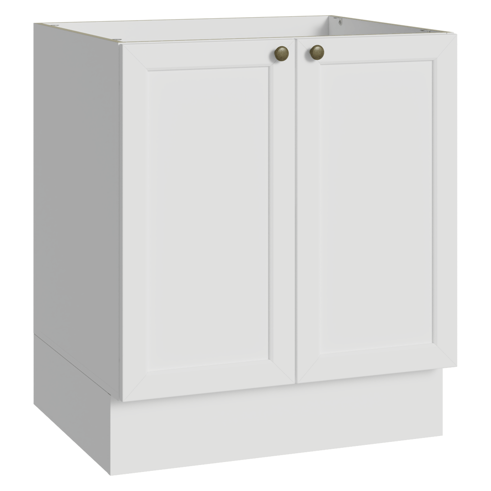Balcão de Cozinha 70 cm 2 Portas (Sem Tampo) Branco Vik Madesa