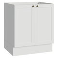 Balcão de Cozinha 70 cm 2 Portas (Sem Tampo) Branco Vik Madesa