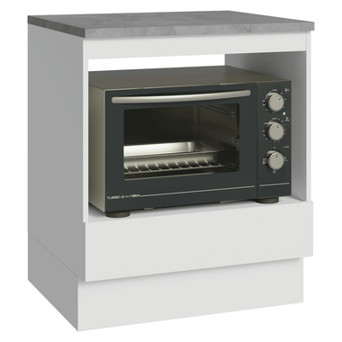 Balcão para Forno/Micro-ondas 70 cm 1 Gaveta Branco Madesa