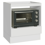 Balcão para Forno/Micro-ondas 70 cm 1 Gaveta (Sem Tampo) Branco Madesa