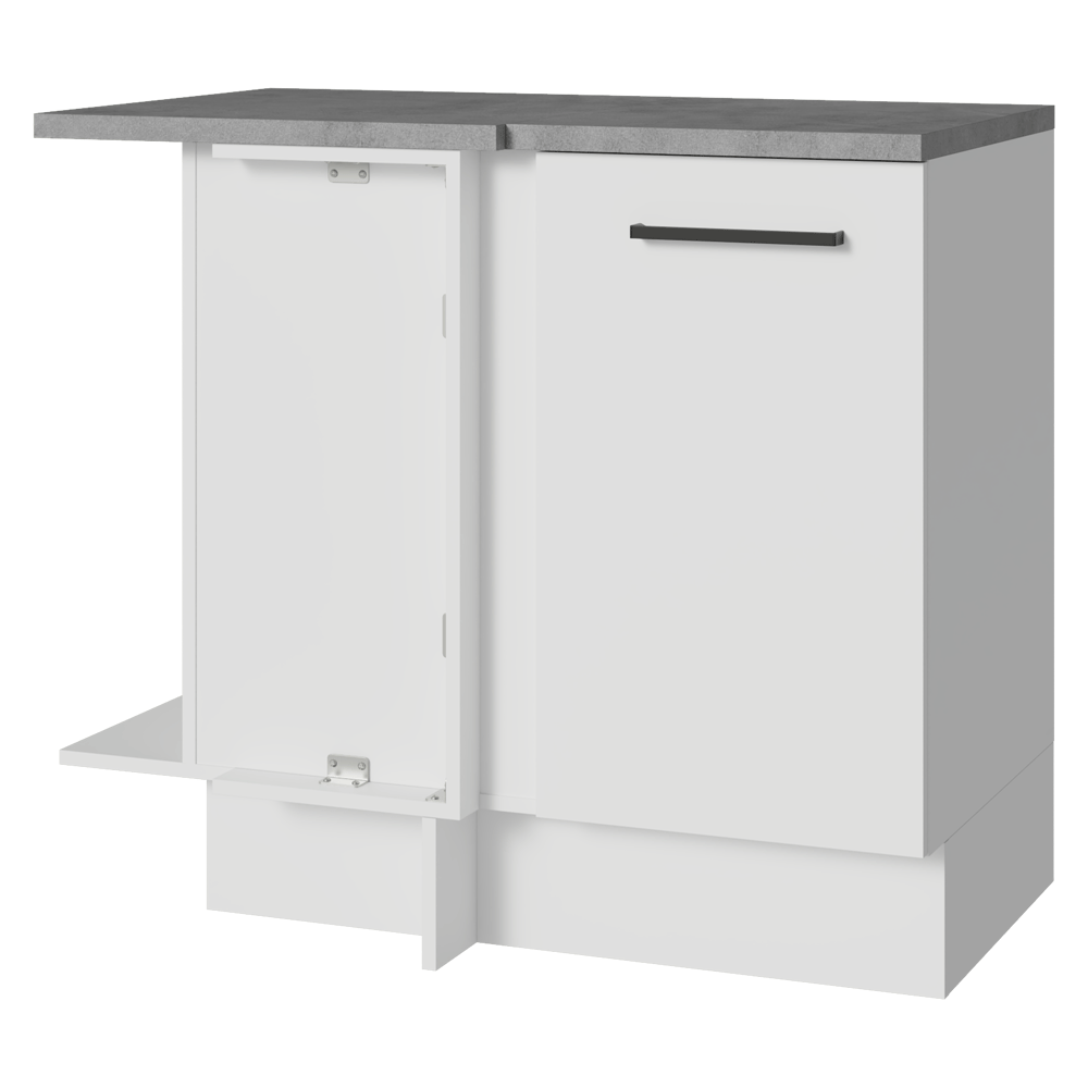 Balcão de Canto Madesa Agata 1 Porta Branco