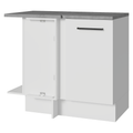 Balcão de Canto Madesa Agata 1 Porta Branco