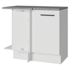 Balcão de Canto Madesa Agata 1 Porta Branco