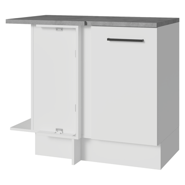 Balcão de Canto Madesa Agata 1 Porta Branco