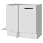 Balcão de Canto 1 Porta (Sem Tampo) Branco Agata Madesa