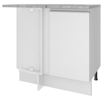 Balcão de Canto Madesa Glamy 1 Porta Branco