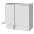 Balcão de Canto 1 Porta (Sem Tampo) Branco Glamy Madesa