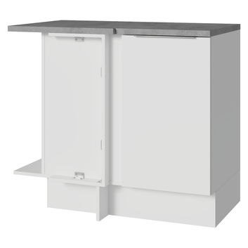 Balcão de Canto Madesa Stella 1 Porta Branco