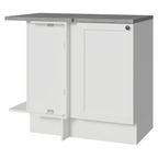 Balcão de Canto 1 Porta Branco Vik Madesa
