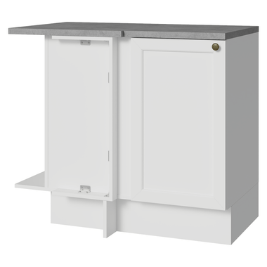 Balcão de Canto 1 Porta Branco Vik Madesa