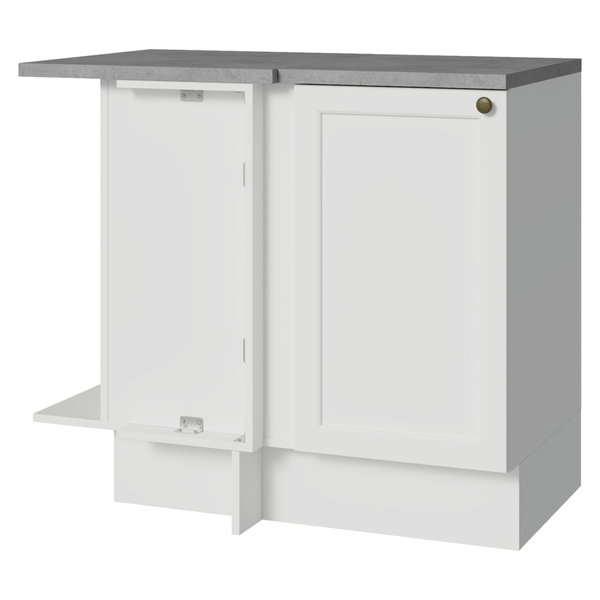 Balcão de Canto 1 Porta Branco Vik Madesa