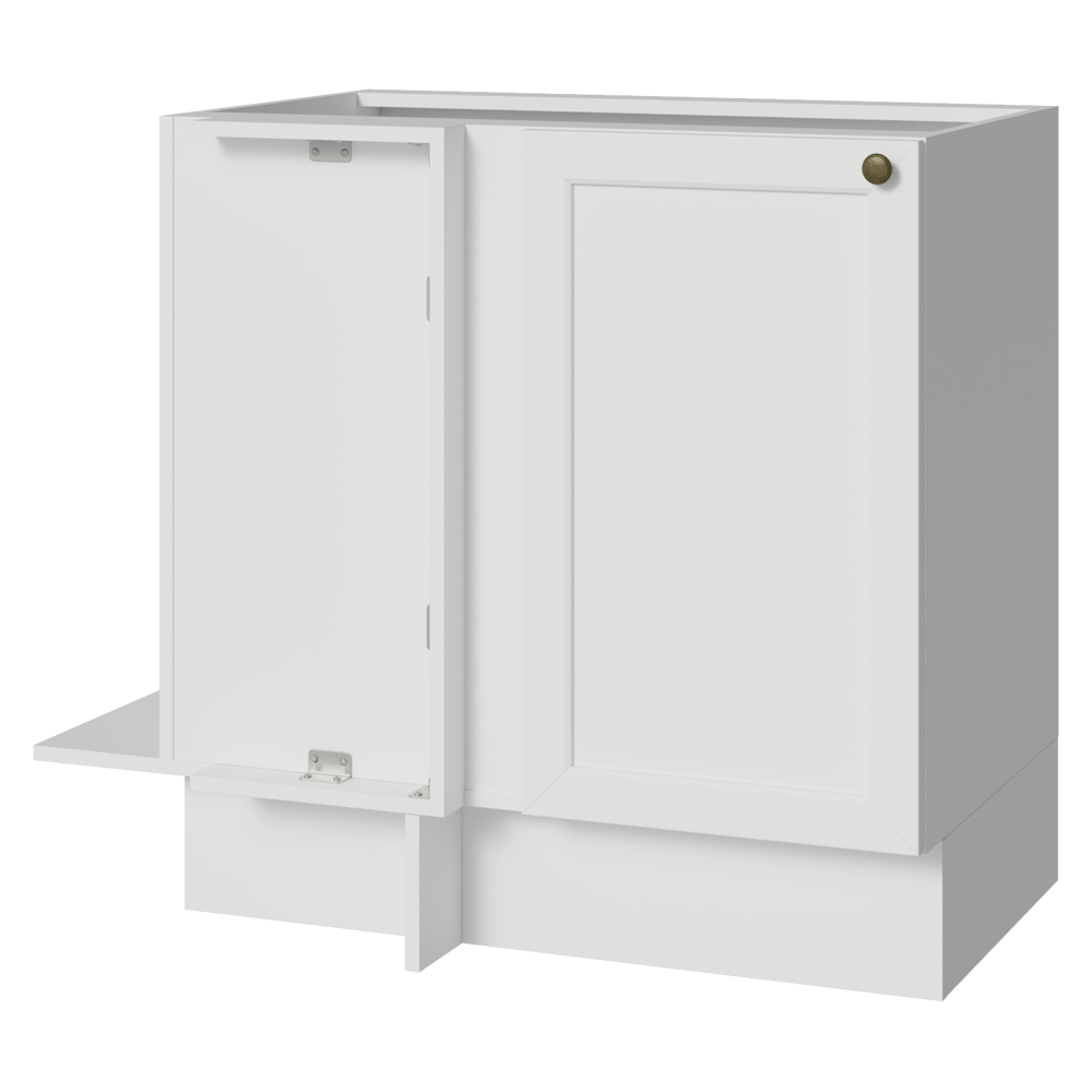 Balcão de Canto 1 Porta (Sem Tampo) Branco Vik Madesa