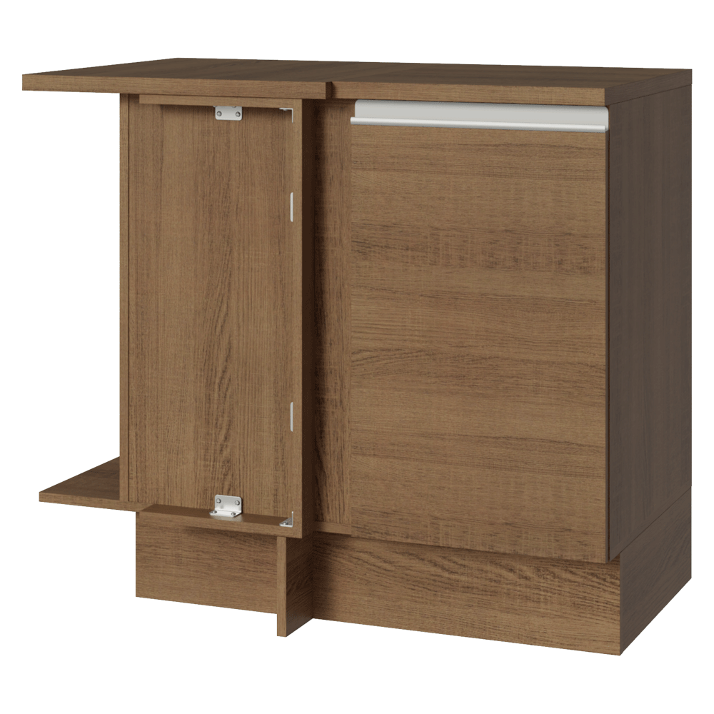 Balcão de Canto Madesa Glamy 1 Porta Rustic