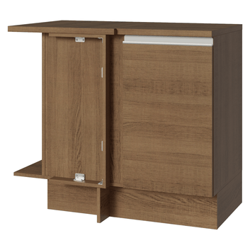 Balcão de Canto Madesa Glamy 1 Porta Rustic