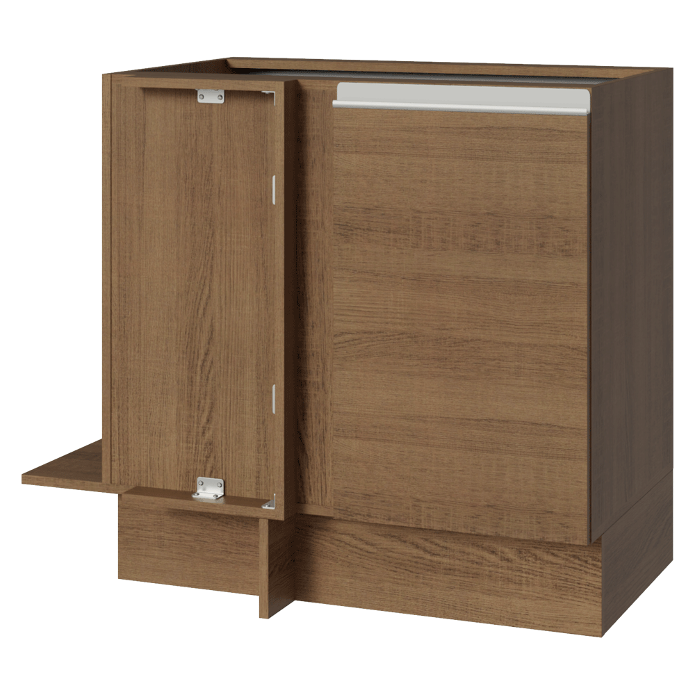 Balcão de Canto 1 Porta (Sem Tampo) Rustic Glamy Madesa